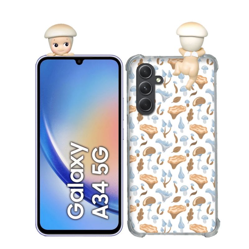 Coque Renforcée Pour Samsung Galaxy A34 5G Angel Hippers Champignon
