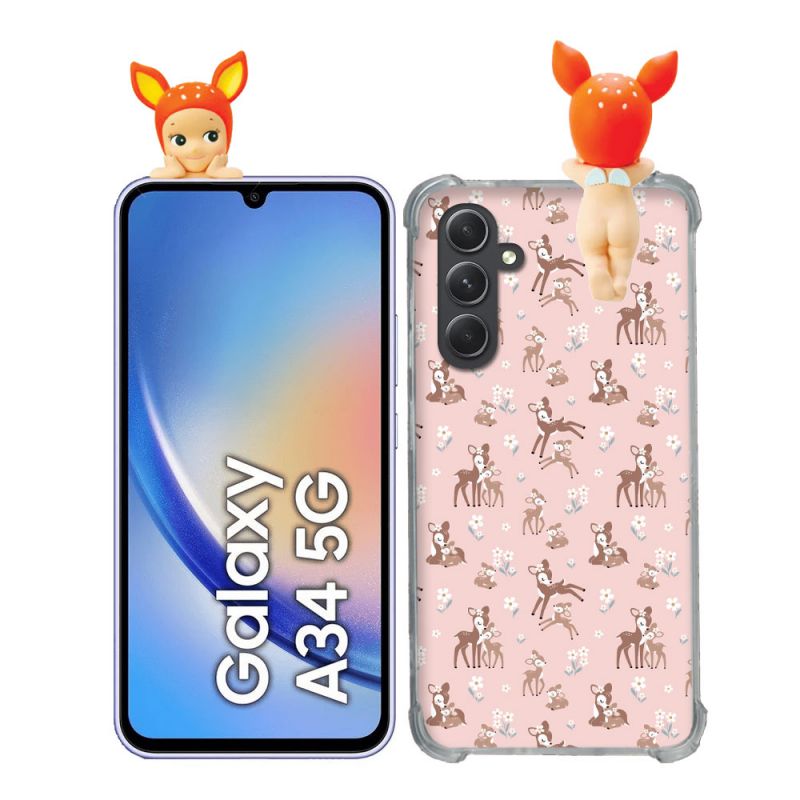 Coque Renforcée Pour Samsung Galaxy A34 5G Angel Hippers Faon