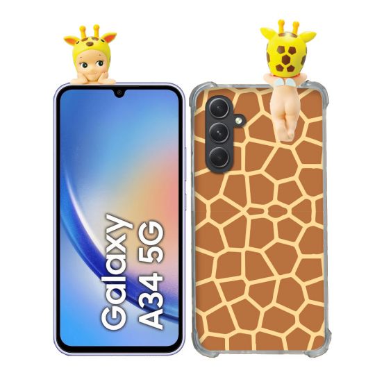 Coque Renforcée Pour Samsung Galaxy A34 5G Angel Hippers Girafe