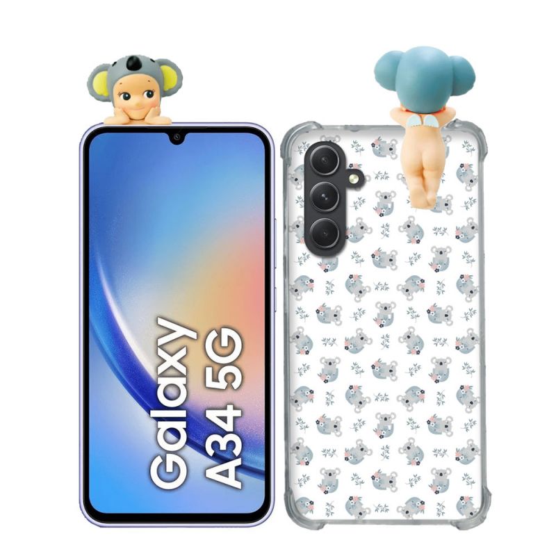 Coque Renforcée Pour Samsung Galaxy A34 5G Angel Hippers Koala