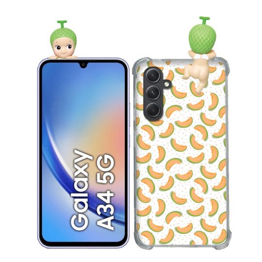 Coque Renforcée Pour Samsung Galaxy A34 5G Angel Hippers Melon