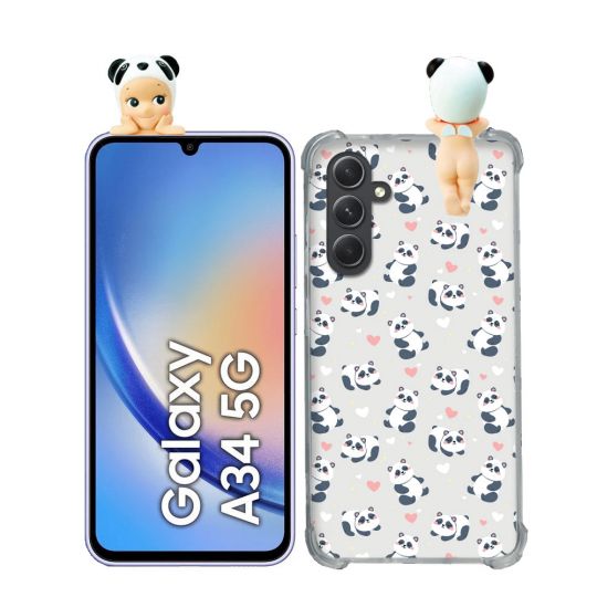 Coque Renforcée Pour Samsung Galaxy A34 5G Angel Hippers Panda