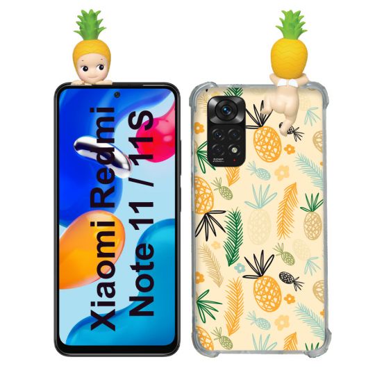 Coque Renforcée Pour Xiaomi Redmi Note 11 / 11S Angel Hippers Ananas