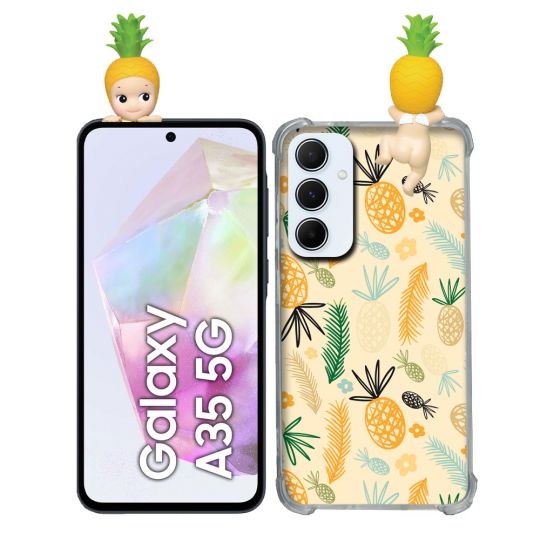 Coque Renforcée Pour Samsung Galaxy A35 5G Angel Hippers Ananas