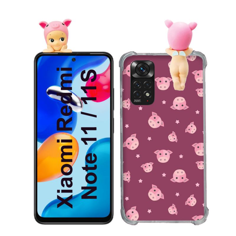 Coque Renforcée Pour Xiaomi Redmi Note 11 / 11S Angel Hippers Cochon