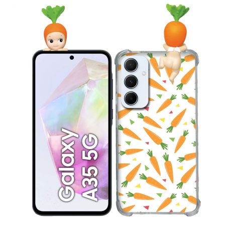 Coque Renforcée Pour Samsung Galaxy A35 5G Angel Hippers Carotte