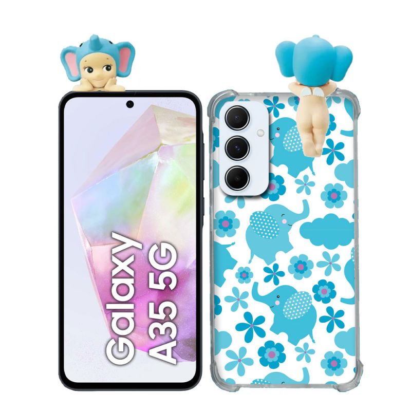 Coque Renforcée Pour Samsung Galaxy A35 5G Angel Hippers Elephant