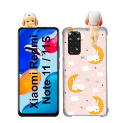 Coque Renforcée Pour Xiaomi Redmi Note 11 / 11S Angel Hippers Lapin Bélier