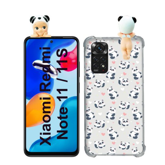 Coque Renforcée Pour Xiaomi Redmi Note 11 / 11S Angel Hippers Panda