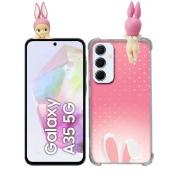 Coque Renforcée Pour Samsung Galaxy A35 5G Angel Hippers Lapin