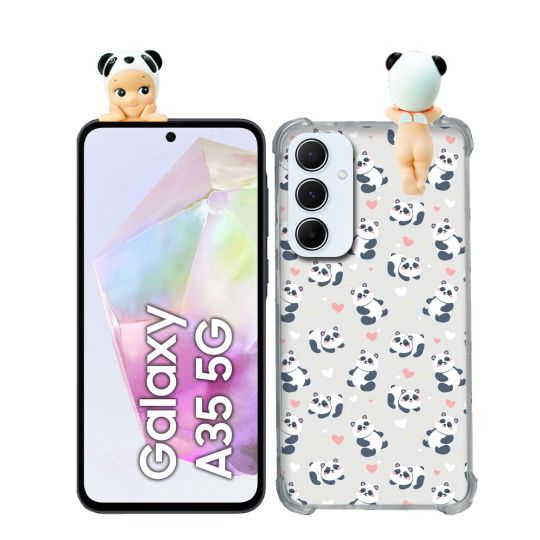 Coque Renforcée Pour Samsung Galaxy A35 5G Angel Hippers Panda