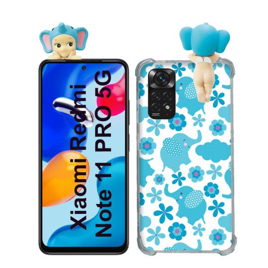 Coque Renforcée Pour Xiaomi Redmi Note 11 Pro / 11 Pro 5G Angel Hippers Elephant