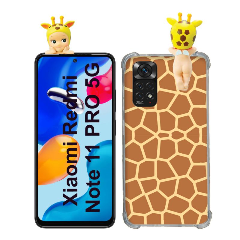 Coque Renforcée Pour Xiaomi Redmi Note 11 Pro / 11 Pro 5G Angel Hippers Girafe