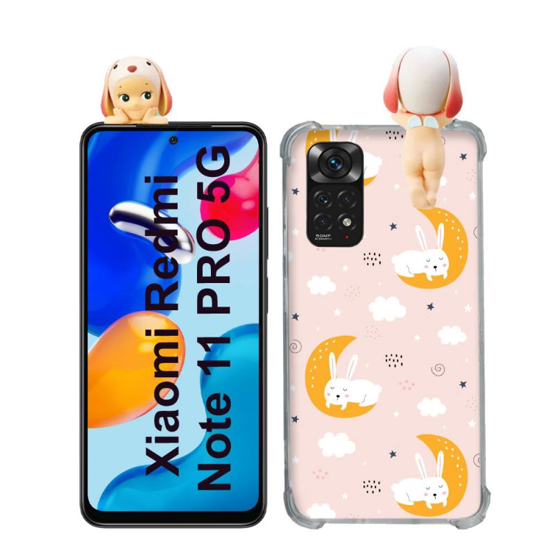 Coque Renforcée Pour Xiaomi Redmi Note 11 Pro / 11 Pro 5G Angel Hippers Lapin Bélier