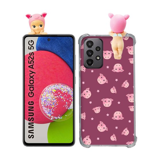 Coque Renforcée Pour Samsung Galaxy A52 / A52S Angel Hippers Cochon