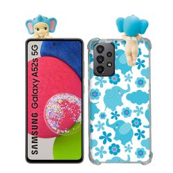 Coque Renforcée Pour Samsung Galaxy A52 / A52S Angel Hippers Elephant