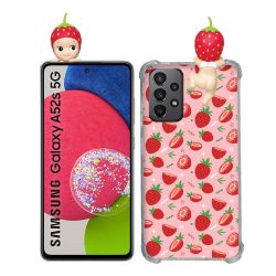 Coque Renforcée Pour Samsung Galaxy A52 / A52S Angel Hippers Fraise