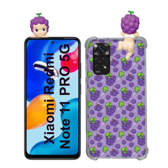 Coque Renforcée Pour Xiaomi Redmi Note 11 Pro / 11 Pro 5G Angel Hippers Raisin