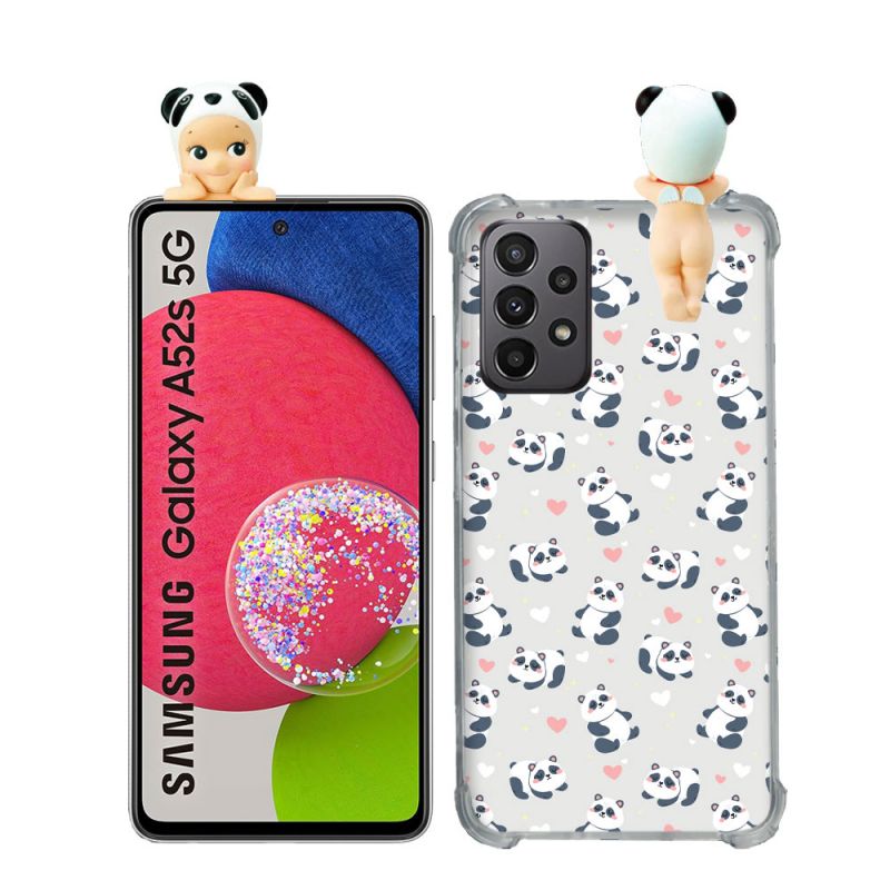 Coque Renforcée Pour Samsung Galaxy A52 / A52S Angel Hippers Panda