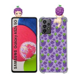 Coque Renforcée Pour Samsung Galaxy A52 / A52S Angel Hippers Raisin