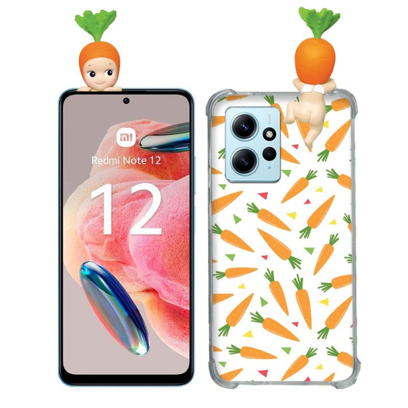 Coque Renforcée Pour Xiaomi Redmi Note 12 4G Angel Hippers Carotte