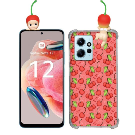 Coque Renforcée Pour Xiaomi Redmi Note 12 4G Angel Hippers Cerise