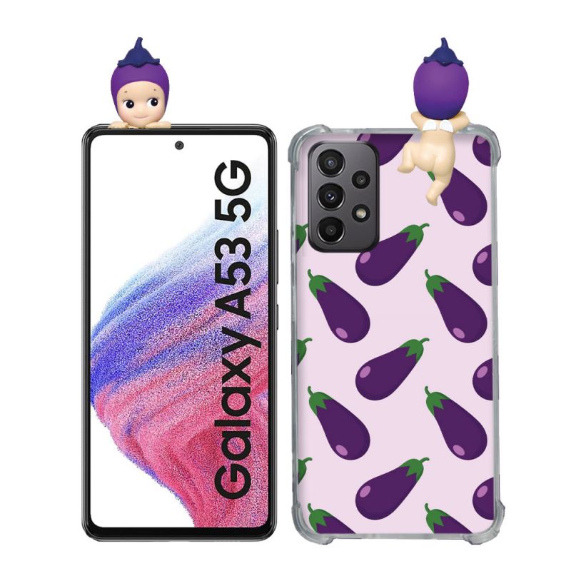 Coque Renforcée Pour Samsung Galaxy A53 5G Angel Hippers Aubergine