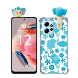 Coque Renforcée Pour Xiaomi Redmi Note 12 4G Angel Hippers Elephant