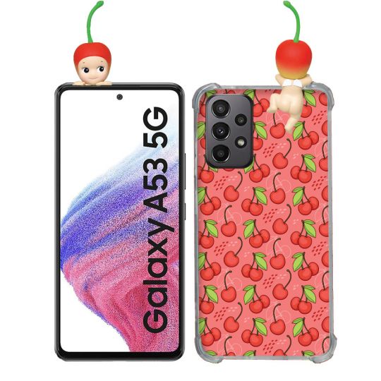 Coque Renforcée Pour Samsung Galaxy A53 5G Angel Hippers Cerise