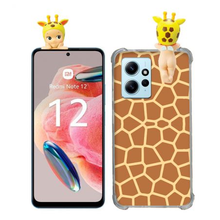 Coque Renforcée Pour Xiaomi Redmi Note 12 4G Angel Hippers Girafe