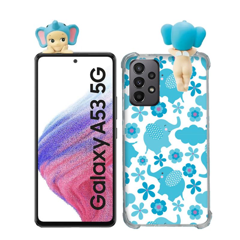 Coque Renforcée Pour Samsung Galaxy A53 5G Angel Hippers Elephant
