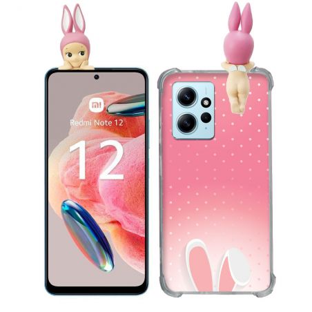 Coque Renforcée Pour Xiaomi Redmi Note 12 4G Angel Hippers Lapin