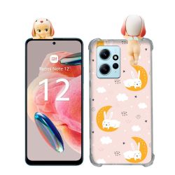 Coque Renforcée Pour Xiaomi Redmi Note 12 4G Angel Hippers Lapin Bélier