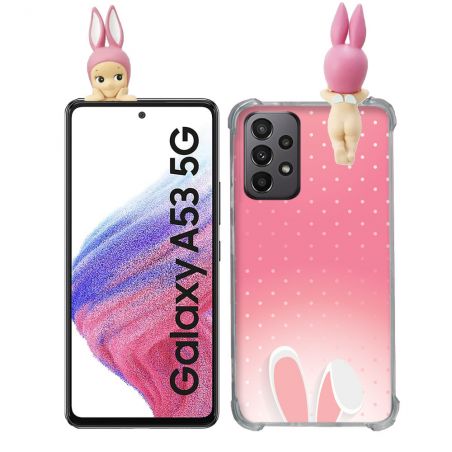 Coque Renforcée Pour Samsung Galaxy A53 5G Angel Hippers Lapin