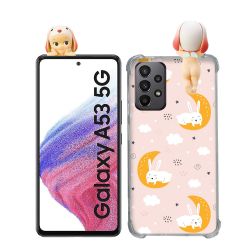 Coque Renforcée Pour Samsung Galaxy A53 5G Angel Hippers Lapin Bélier
