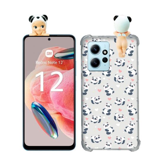 Coque Renforcée Pour Xiaomi Redmi Note 12 4G Angel Hippers Panda