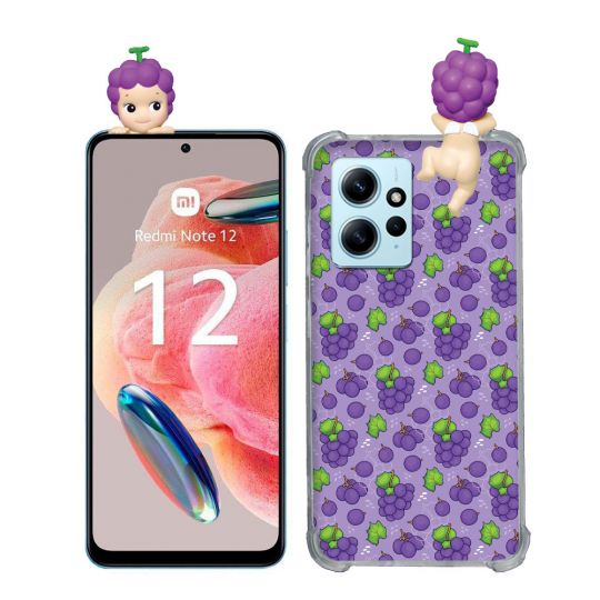 Coque Renforcée Pour Xiaomi Redmi Note 12 4G Angel Hippers Raisin
