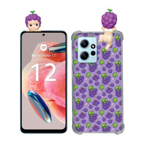 Coque Renforcée Pour Xiaomi Redmi Note 12 4G Angel Hippers Raisin