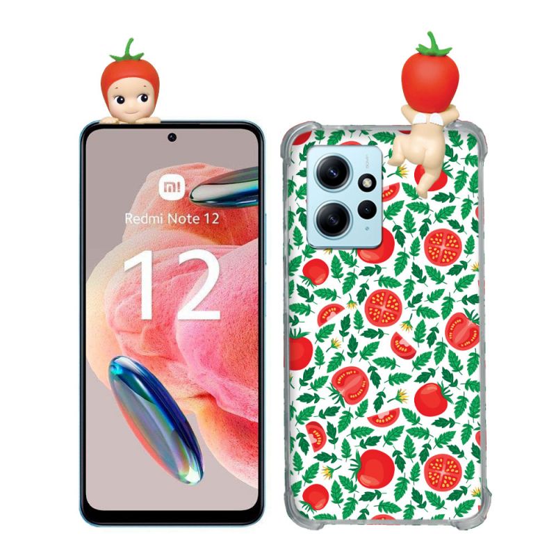 Coque Renforcée Pour Xiaomi Redmi Note 12 4G Angel Hippers Tomate