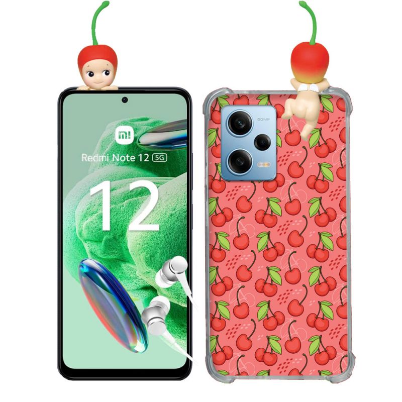 Coque Renforcée Pour Xiaomi Redmi Note 12 5G Angel Hippers Cerise