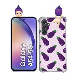 Coque Renforcée Pour Samsung Galaxy A54 5G Angel Hippers Aubergine