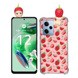 Coque Renforcée Pour Xiaomi Redmi Note 12 5G Angel Hippers Fraise