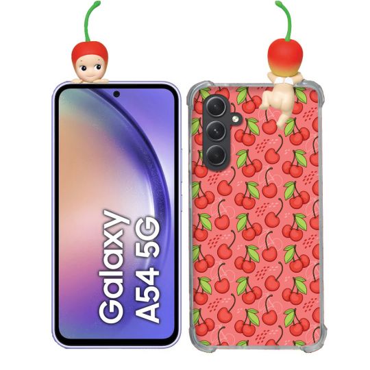 Coque Renforcée Pour Samsung Galaxy A54 5G Angel Hippers Cerise