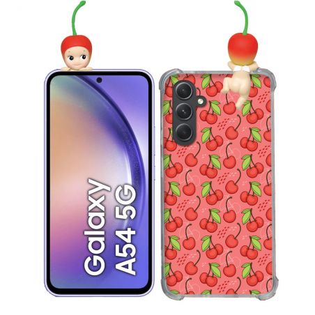 Coque Renforcée Pour Samsung Galaxy A54 5G Angel Hippers Cerise