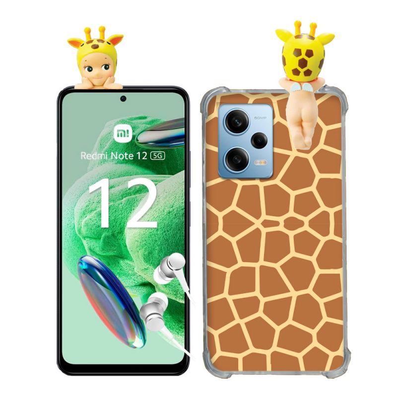 Coque Renforcée Pour Xiaomi Redmi Note 12 5G Angel Hippers Girafe