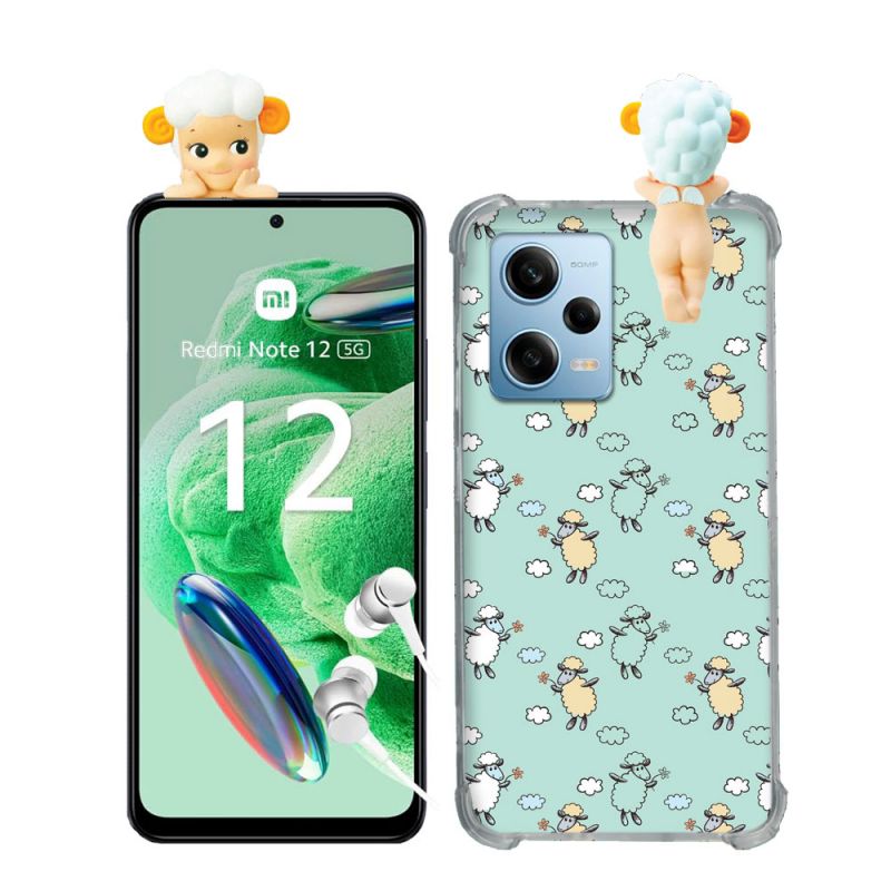 Coque Renforcée Pour Xiaomi Redmi Note 12 5G Angel Hippers Mouton
