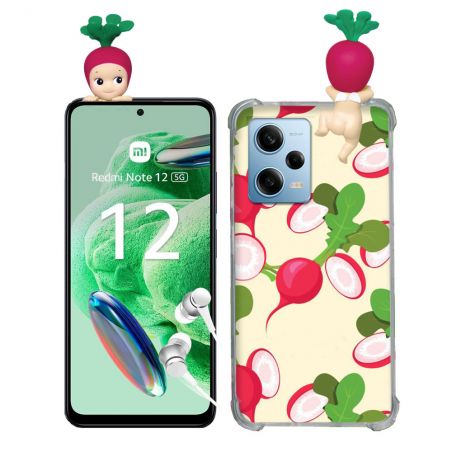 Coque Renforcée Pour Xiaomi Redmi Note 12 5G Angel Hippers Radis