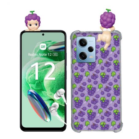 Coque Renforcée Pour Xiaomi Redmi Note 12 5G Angel Hippers Raisin