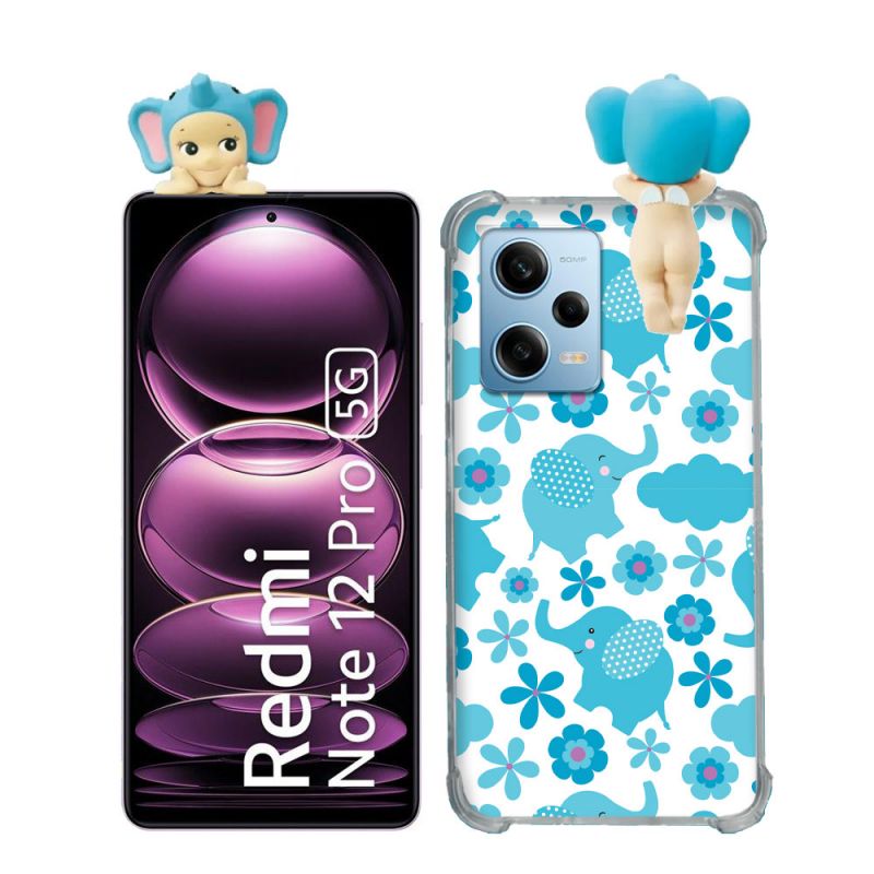Coque Renforcée Pour Xiaomi Redmi Note 12 Pro 5G Angel Hippers Elephant