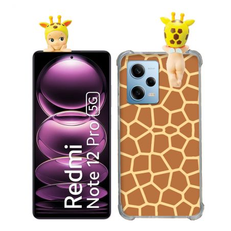 Coque Renforcée Pour Xiaomi Redmi Note 12 Pro 5G Angel Hippers Girafe